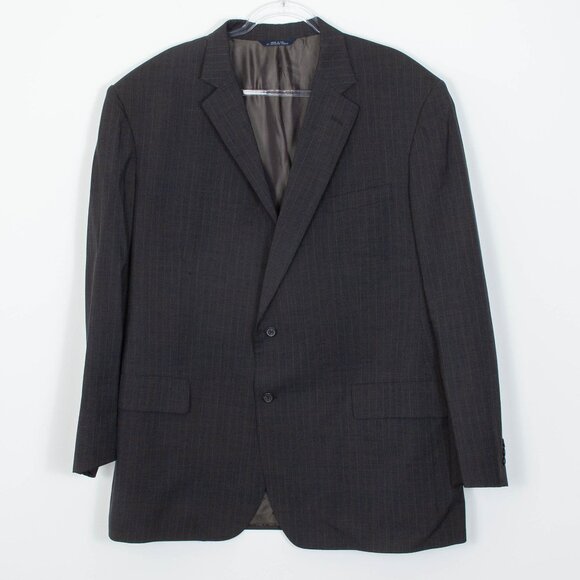 Brooks Brothers Other - Brooks Brothers Brooksease Dark Gray Pinstriped Suit Jacket Mens Size 50 Long
